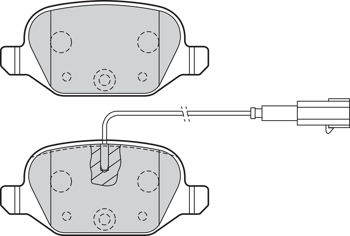 Jeu de 4 plaquettes de frein VALEO ref. 302141